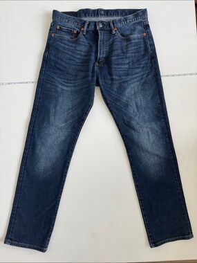 GAP Men's Faded Indigo Straight Jeans